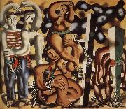 Fernard Leger The composition having two parrot oil on canvas